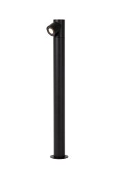 Ibamba 60cm Svart pullerter Fra Lucide - Designet for utendørs bruk, er den laget av slitesterk aluminium og har en integrert LED-lyskilde som er bygget for å vare.