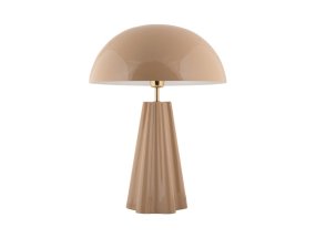 Amplio 55cm Beige Fra Leitmotiv - Den er laget av metall med en blank beige finish og elegante messingdetaljer som gir et sofistikert uttrykk.