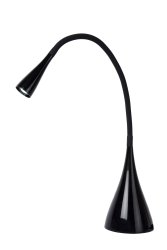 Zozy 48cm Svart skrivebordslampe Fra Lucide - Zozy kan dimmes i 3 trinn ved hjelp av en berøringsknapp og gir dermed rødt lys for hvert øyeblikk.