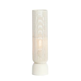Lezuza 60cm Kremet hvit bordlampe Fra Light & Living - Det luftige designet gir et vakkert lysspill og passer perfekt i både moderne og klassisk interiør.