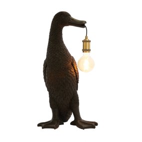 Duck 65cm Svart bordlampe Fra Light & Living - 