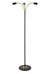 Ljusdal 3 Svart gulvlampe Fra Aneta Lighting - Skjermer i seriene Ljusdal og Futura kan anbefales.