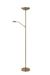 Zenith 2 gulvlampe Fra Lucide - Denne gulvlampen kombinerer et retningsbestemt downlight med en oppoverrettet lampe av h&oslash;y kvalitet.