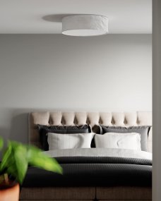 Vita Ø60 Hvit plafond Fra By Rydéns - Med en generasjons diameter p&aring;&aring; 60 cm og en h&oslash;yde p&aring; P&aring; 19,5 cm har Vita plafond en imponerende tilstedev&aelig;relse i rommet.