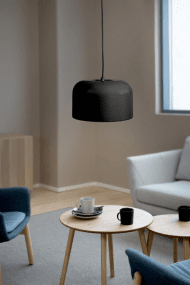 Urban Ø25 Svart Taklampe Fra Airam - i sort farge, tekstilsnor.