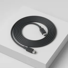 Cable 1 USB C to USB C Charging Cable, 2m Svart Fra Avolt - Kabel 1 USB-C til USB-C fra Avolt kombinerer kraftig lading med stilig skandinavisk design.