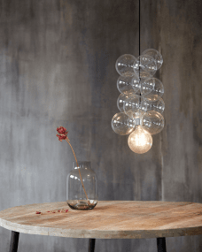 DIY Ø30 Gjennomsiktig Taklampe Fra House Doctor - Lampen består av 12 gjennomsiktige glasskuler med en diameter på 12 cm som sammenføyde sting; at de skaper en fantastisk og moderne lampe.