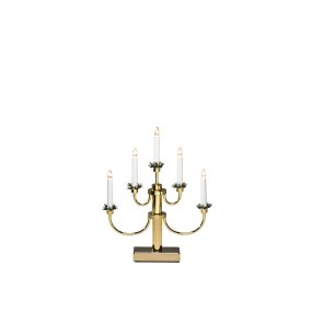 Candelabra 5 Lights Messing Fra Konstsmide - Perfekt for &aring; skape en koselig og innbydende f&oslash;lelse i advent og jul.