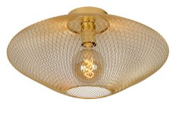 Mesh Ø45 Matt gull/messing plafond Fra Lucide - Koble lampen til en ekstern dimmer for &aring; skape den rette stemningen for enhver anledning.