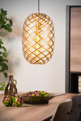 Wolfram Ø32 Matt gull/messing Taklampe Fra Lucide - Unike produktegenskaper:Passer for bruk med LED-lyskildeDenne lampen er justerbar i høydenLett å koble til en dimmer (ekskl.