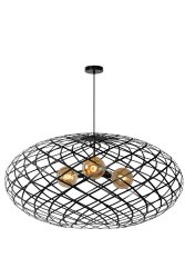 Wolfram Ø100 Svart Taklampe Fra Lucide - Unike produktegenskaper:Passer for bruk med LED-lyskildeDenne lampen er justerbar i høydenLett å koble til en dimmer (ekskl.