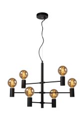 Leanne Ø65 Svart Taklampe Fra Lucide - Unike produktegenskaper:Passer for bruk med LED-lyskilderLampen er justerbar i høyLett å koble til en dimmer (ekskl.