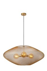 Mesh Ø85 Matt gull/messing Taklampe Fra Lucide - Lampen er 85 centimeter bred og kan brukes med en ekstern dimmer for å skape en enda mer innbydende atmosfære.