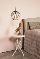 Danza Ø25 Svart Taklampe Fra Lucide - Den sfæriske pendellampen i metall kan enkelt kobles til en ekstern dimmer, noe som gjør Danza perfekt å bruke over spisebordet, i en koselig stue eller i en komfortabel salong.