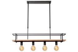 Milonga 100cm Svart Taklampe Fra Lucide - Milonga er designet for &aring; tiltrekke seg oppmerksomhet, spesielt n&aring;r den er dekorert med levende planter, sjarmerende lys eller elegante fotografier.
