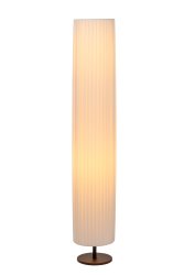 Fold 120cm Hvit gulvlampe Fra Lucide - &Aring; treffe&aring; p&aring; og av Brett enkelt sammen med str&oslash;mbryteren p&aring; ledningen.