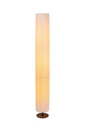 Fold 160cm Hvit gulvlampe Fra Lucide - &Aring; treffe&aring; p&aring; og av Brett enkelt sammen med str&oslash;mbryteren p&aring; ledningen.
