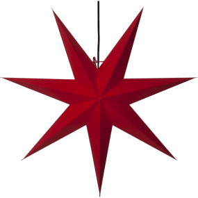 Rozen Ø100 RØD Fra Star Trading - Rød papirstjerne med en diameter på 100 cm.