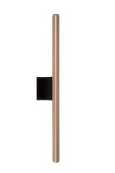 Braga 62cm Kaffe baderomslampe Fra Lucide - Laget av h&oslash;ykvalitets aluminium og utstyrt med en LED-lyskilde som sender ut et varmt hvitt lys, sprer Braga en behagelig gl&oslash;d i rommet.