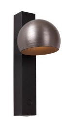 Esfera 25cm Grå vegglampe Fra Lucide - Enten det er hjemme eller p&aring; kontoret, for hygge eller funksjonalitet, er Esfera den moderne veggbelysningen som umiddelbart setter den rette tonen.