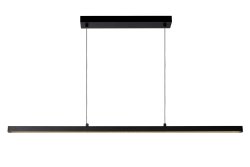 Sigma 118cm Svart Taklampe Fra Lucide - Sigma er i underkant av 119 centimeter lang og litt over 8 centimeter bred.
