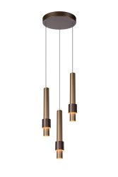 Margary Ø28 Kaffe Taklampe Fra Lucide - Med sine tre pendler lykkes taklampen Margary i å skape akkurat den rette atmosfæren og imponerer med sin sofistikerte design.