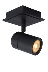 Lennert 12cm Svart baderomslampe Fra Lucide - Koble lampen til en kompatibel dimmer og juster lysstyrken for å skape den rette atmosfæren, enten det er tidlig morgen eller sent på kvelden.