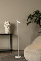 Antrim 1 Hvit gulvlampe Fra Lucide - I tillegg lades lampen raskt og enkelt med den medfølgende USB-kabelen.