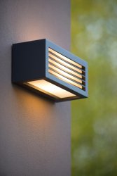 Dimo Antrasitt utendørslampe Fra Lucide - Dimo er også&aring; enkel å koble til en dimmer.
