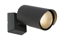 Manal Antrasitt utendørslampe Fra Lucide - Takket være skjermen er lyskilden beskyttet mot støv og smuss, noe som gir et klarere lys og bedre sikt.