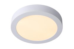 Brice-Led Ø24 Hvit baderomslampe Fra Lucide - Hver modell i Brice LED-serien (rund eller firkantet) er utstyrt med kvalitets-LED fra den kjente produsenten Epistar, som gir høy lysstyrke og jevn, varmhvit lysfordeling.
