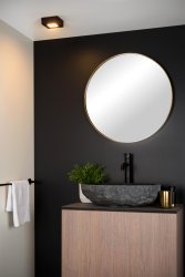 Brice 10cm Svart baderomslampe Fra Lucide - Leter du etter en taklampe av høy kvalitet med den nyeste LED-teknologien og et tidløst design?