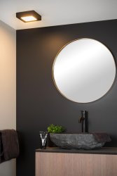 Brice-Led 16cm Svart baderomslampe Fra Lucide - Leter du etter en taklampe av høy kvalitet med den nyeste LED-teknologien og et tidløst design?