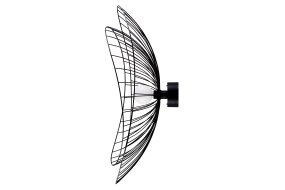 Ray Ø85 Svart vegglampe Fra Globen Lighting - Lampen kan monteres både i taket og på veggen, noe som gjør den fleksibel i bruk.