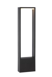 Goa 60cm Antrasitt pullerter Fra Lucide - Goa lyser opp veien og skaper en innbydende atmosfære i et frodig miljø.