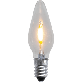 E10 0,5W 23-55V 3-pk Fra Star Trading - 3-pakning LED-erstatningsp&aelig;rer med klart glass og E10-sokkel, 23&ndash;55 V.
