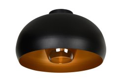 Sharan Ø38 Svart plafond Fra Lucide - Denne taklampen er langt fra liten, med en diameter p&aring; 38 centimeter og en h&oslash;yde p&aring; litt over 22 centimeter.