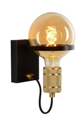 Ottelien 22cm Svart vegglampe Fra Lucide - Det er nettopp disse elementene som gj&oslash;r at vegglampen passer perfekt i b&aring;de moderne og rustikke interi&oslash;rer.