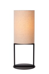 Herman 50cm Krem bordlampe Fra Lucide - Med sine runde og kantete former er Herman litt uforutsigbar og litt mystisk, noe som gjør ham til det perfekte tillegget til din byr&aring; eller nattbord.