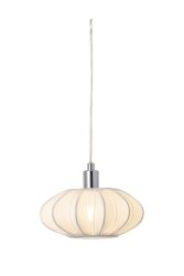 Mamsell Ø22 Hvit vinduslampe Fra Aneta Lighting - Mamsell vinduslampe er dekket med fint plissert stretchstoff som gir et behagelig lett dempet lys.