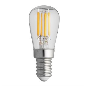 E14 Pærepære 3,3W 2200K dimbar Gjennomsiktig Fra Unison - Denne P&auml;ron LED-lampen med en klar E14-sokkel har en effekt p&aring;; 3,3W og en fargetemperatur p&aring; 2200K.