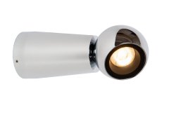 Ipsos 15cm Krom baderomslampe Fra Lucide - Med sin kjegleformede lyskilde og sfæriske lampeskjerm i høykvalitets aluminium har Ipsos muligheten til å spre lyset videre; Så ønsket.