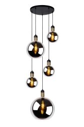 Julius Ø65 Røykfarget Taklampe Fra Lucide - Unike produktegenskaper:Passer for bruk med LED-lyspærerLampen er justerbar i høydenLett å koble til en dimmer (ekskl.