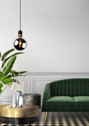 Julius Ø20 Røykfarget Taklampe Fra Lucide - Legg til en dimmer til din Julius og kontroller lysstyrken med et enkelt håndgrep.