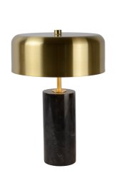 Mirasol 36cm Svart bordlampe Fra Lucide - Med en elegant marmorbase gir Mirasol en følelse av klasse til ethvert rom.