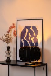 Spencer 20cm Svart bordlampe Fra Lucide - Hvis du liker retro-estetikk, koselige miljøer og øyeblikk av ro, så&aring; Spencer er det perfekte valget for øyeblikkelig å skape en rød atmosfære i hjemmet ditt.