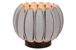 Spencer 20cm Grå bordlampe Fra Lucide - Hvis du liker retro-estetikk, koselige miljøer og øyeblikk av ro, så&aring; Spencer er det perfekte valget for øyeblikkelig å skape en rød atmosfære i hjemmet ditt.