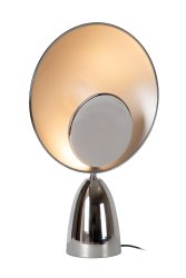 Castamar 40cm Krom bordlampe Fra Lucide - Plasser den i hjørnet av et rom eller på et skjenk for å umiddelbart skape en kul retro-atmosfære.