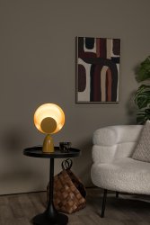 Castamar 40cm Gul bordlampe Fra Lucide - Plasser den i hj&oslash;rnet av et rom eller p&aring;; en skjenk for &aring; umiddelbart skape en kul retro-atmosf&aelig;re.