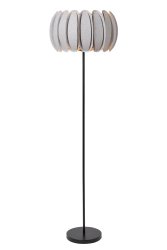 Spencer Grå gulvlampe Fra Lucide - Med en høyde på 156 centimeter er Spencer elegant og et ekte statement i ditt interiør.